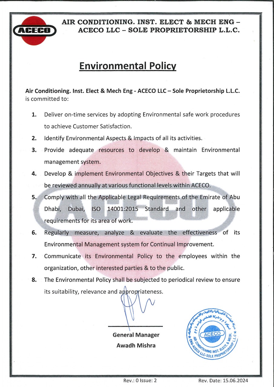 Environmental Stewardship Policy